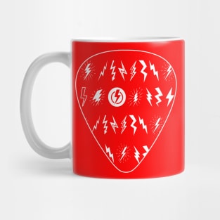 Lightning bolts Guitar pick Mug